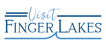 text logo reading "visit finger lakes."